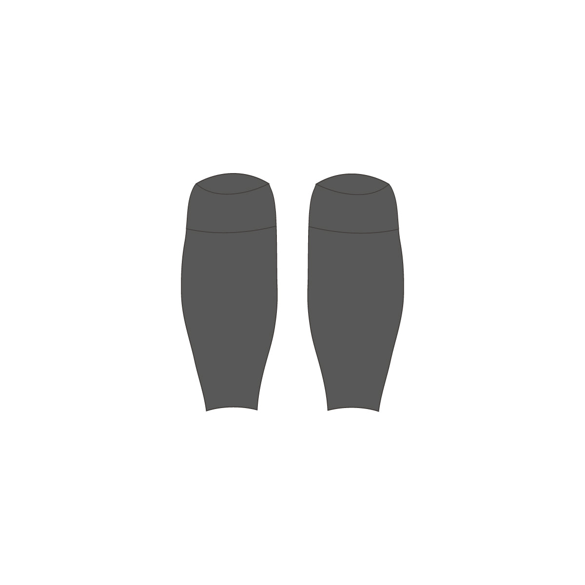 Grey GK Footless Socks