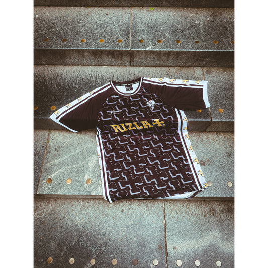 Midnight Gold Retro Football Shirt