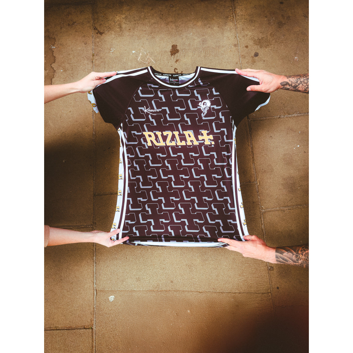 Midnight Gold Retro Football Shirt