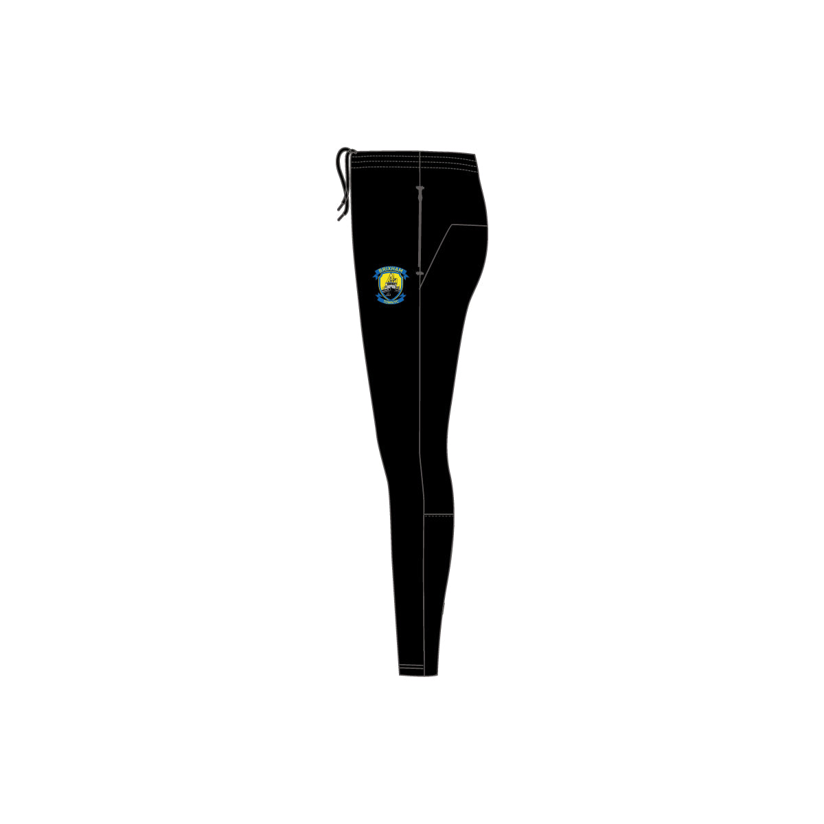 Black Kusari Skinny Trackies