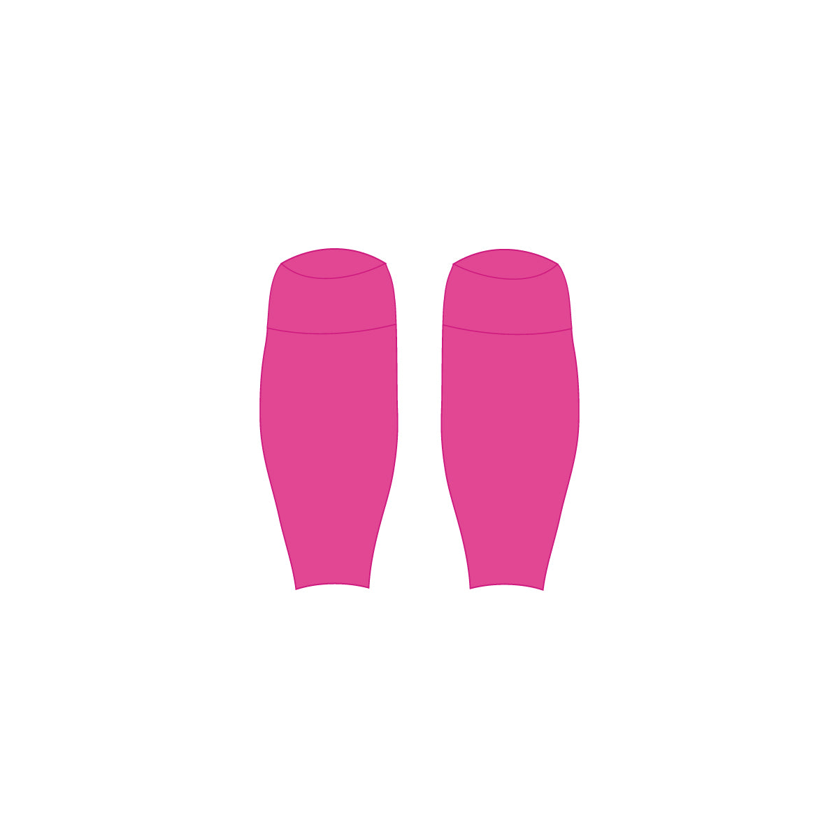 Pink GK Footless Socks