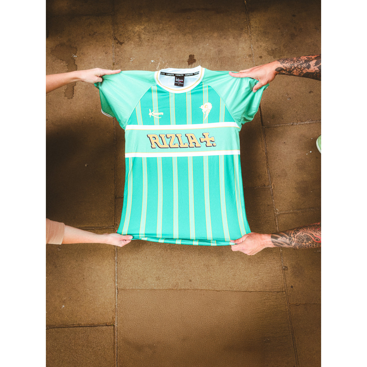 Green Blaze Retro Football Shirt